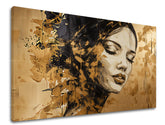 Tocco d'oro su tela QUEEN OF THE DESERT 60x90 cm