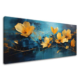 Eleganza senza tempo su tela La delicatezza del mondo blu 50x100 cm