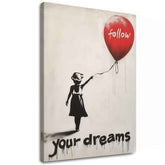 Immagine FOLLOW YOUR DREAMS | Tela italiana | dimensioni diverse