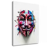 Immagine ANONYMOUS MASK | Tela italiana | dimensioni diverse