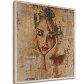 Pittura su tavola - La Musa delle Leggende del Nord