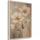 Pittura su legno - Fiori di prato scandinavi