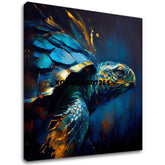 Pittura decorativa su tela - PREMIUM ART - Green Turtle Odyssey