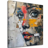 Elegante immagine di una donna che visita il futuro