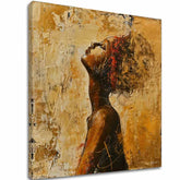 Elegante immagine di donna Nascosta nei pensieri