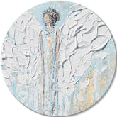 Quadri rotondi con acrilico Sussurro d'amore | dimensioni diverse