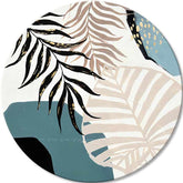 Quadri rotondi con acrilico Tocco della giungla | dimensioni diverse