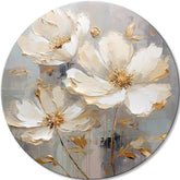 Quadri rotondi con acrilico Fiori in abito da ballo | dimensioni diverse