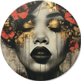 Dipinti rotondi con acrilico Nel regno dei sogni | dimensioni diverse