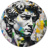 Quadri rotondi con acrilico Antica veduta di Davide | dimensioni diverse