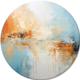 Quadri rotondi con acrilico Mattina astratta | dimensioni diverse