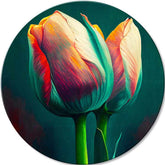 Quadri rotondi con acrilico Voto matrimoniale | dimensioni diverse