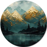 Quadri rotondi con acrilico Foresta dimenticata | dimensioni diverse