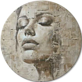 Quadri rotondi con acrilico Morning Kiss