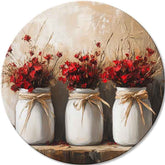 Quadri rotondi con acrilico Tre sorelle