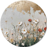 Quadri rotondi con acrilico Riflessi di sole