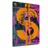 Immagine MONEY BENJAMIN su tela | Dettagli in acrilico