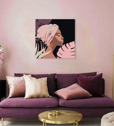 Pittura per numeri DONNA | difficoltà bassa EDIZIONE SPECIALE NERA