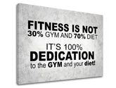 Arte murale motivazionale Il fitness non è - immagine 5