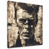 David Bowie dipinto su tela - Sguardo feroce - immagine 2
