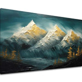 Decorazione da parete moderna Horizon of golden harmony - PREMIUM ART - immagine 2