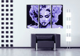 Dipinto a mano POP Art MADONNA 3 pezzi dipinto 0002 ma