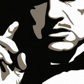 Dipinto a mano POP ART THE GODFATHER VITO CORLEONE - immagine 2
