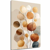 Foglie d'autunno su tela - Decorazione naturale - immagine 2