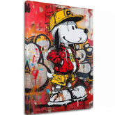 Immagine COOL SNOOPY su tela | rifinito a mano dall'artista - immagine 2