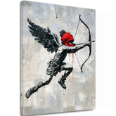 Immagine CUPID'S AIM su tela | rifinito a mano dall'artista - immagine 2