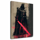 Immagine DARTH VADER - Forza oscura su tela | rifinito a mano dall'artista - immagine 2