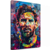 Immagine MESSI VIBES su tela | rifinito a mano dall'artista - immagine 2