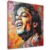 Immagine MICHAEL JACKSON - Voce delle generazioni | rifinito a mano dall'artista - immagine 2