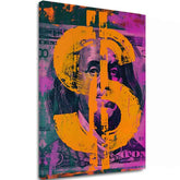 Immagine MONEY BENJAMIN su tela | rifinito a mano dall'artista - immagine 2