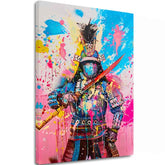 Immagine SAMURAI SPIRIT su tela | rifinito a mano dall'artista - immagine 2