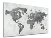 L'immagine su tela MAPPA DEL MONDO 1 parte - immagine 6