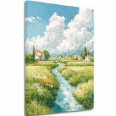 L'immagine su tela Prato d'estate - Motivo di paesaggio - immagine 2