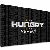 L'immagine su tela Stay Hungry, Stay Humble - Citazione motivazionale - immagine 2