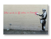 L'immagine su tela Street ART - Banksy