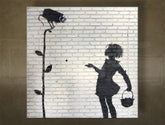L'immagine su tela ŠTVOREC Street ART - Banksy