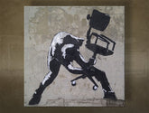 L'immagine su tela ŠTVOREC Street ART - Banksy