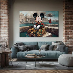 L'immagine su tela - Topolino ricco