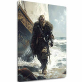 L'immagine su tela Viking on the Coast - Motivo storico - immagine 2