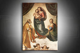 La Madonna Sistina su tela - Raffaello Santi 0