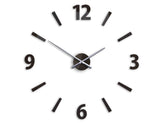 Sofisticato orologio da parete in acrilico Wengé PMMA