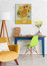 L'immagine su tela Vincent van Gogh - Vaso con dodici girasoli