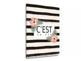 Arte da parete con testo C est la vie - immagine 3