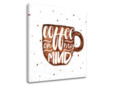 Wall art con testo Coffee on my mind - immagine 3