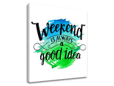 Arte da parete con testo Weekend - immagine 2