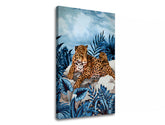 L'immagine su tela GEPARD ON GLASS 001 - immagine 3